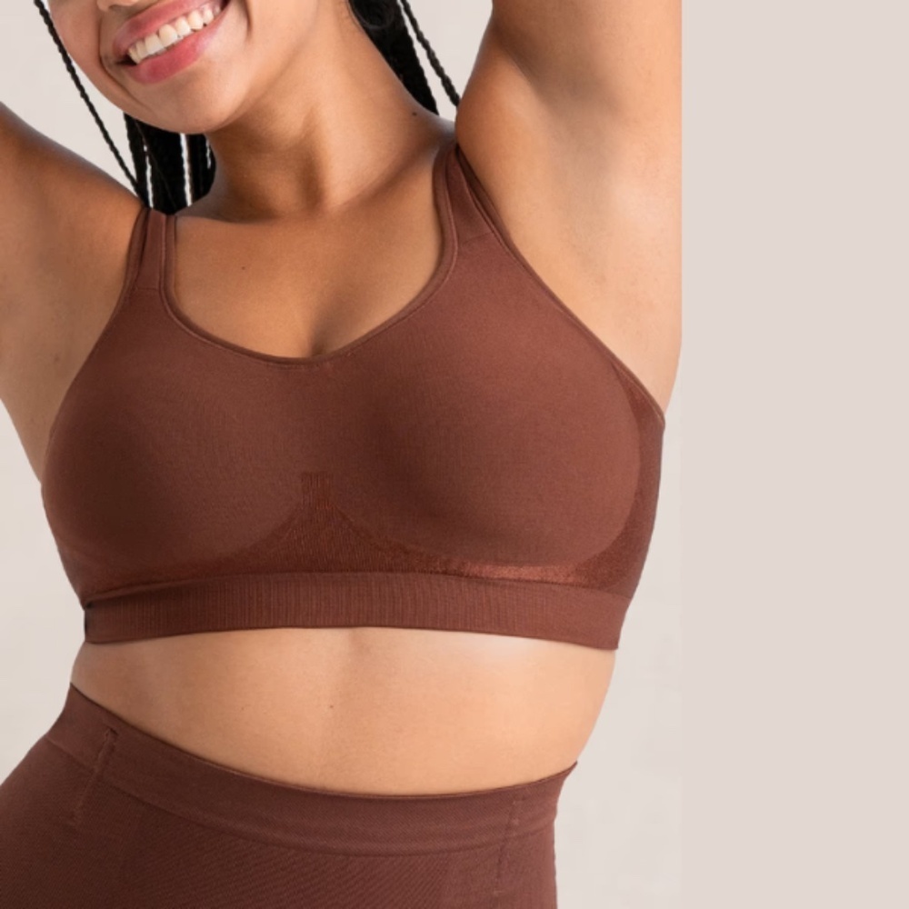 TRUEKIND wireless brown bra‎